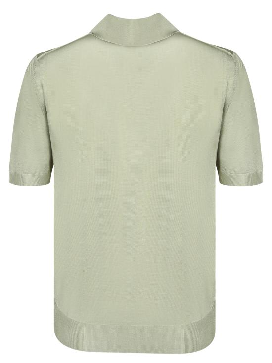 26SS 펜디 샤이니 비스코스 폴로 셔츠 FZXE82 AW4V F1UKL Green - FENDI