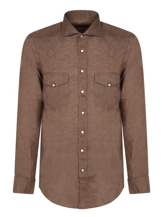 26SS 델 오글리오 셔츠 DARRENTEXA VI26 396 Brown