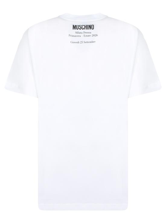 26SS 모스키노 탑 0708 441 1001 White - MOSCHINO