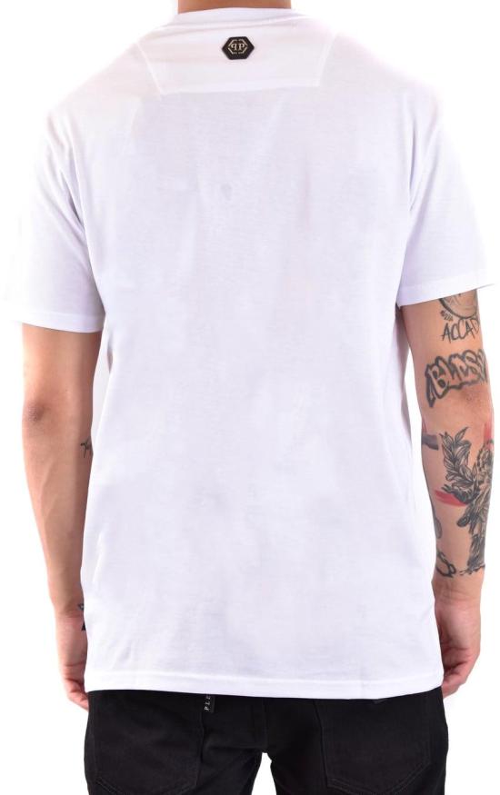 필립 플레인 반팔 티셔츠 FADCMTK7342PJY002N01 WHITE - PHILIPP PLEIN