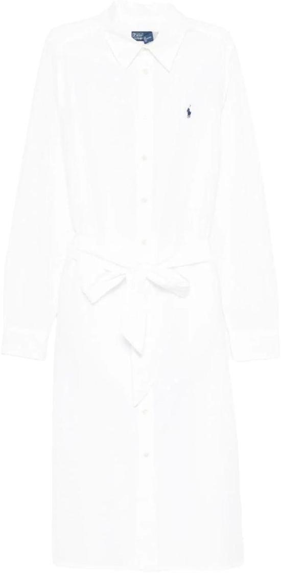 26SS 랄프 로렌 미디 원피스 211B18781001 WHITE