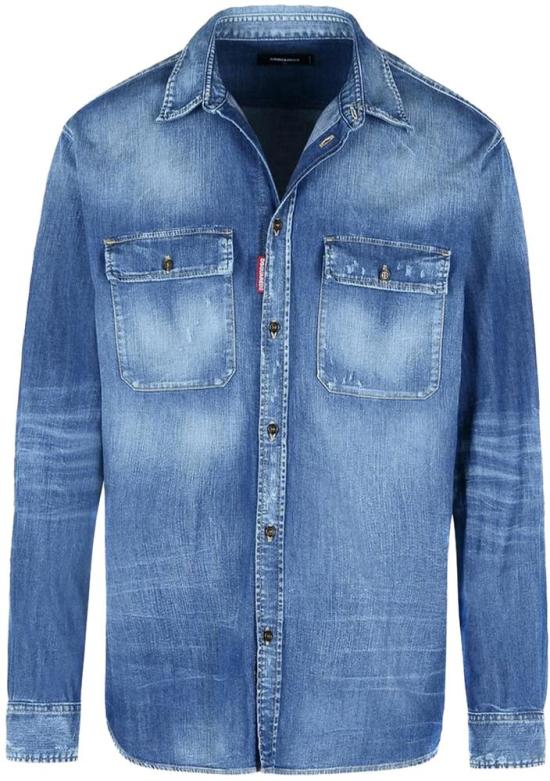 25SS 디스퀘어드2 탑 S74DM0904S30341470 BLUE