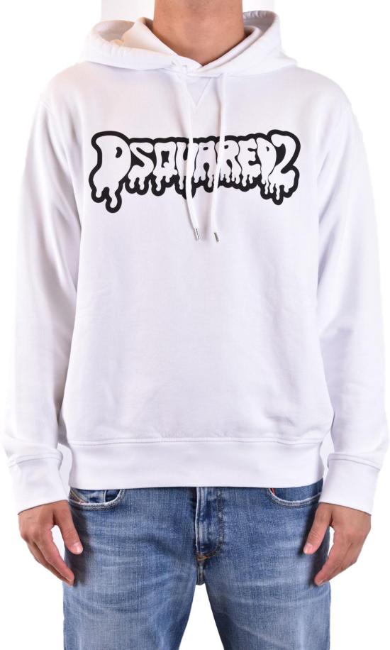  디스퀘어드2 후드 티셔츠 S74GU0754D25004100 WHITE - DSQUARED2