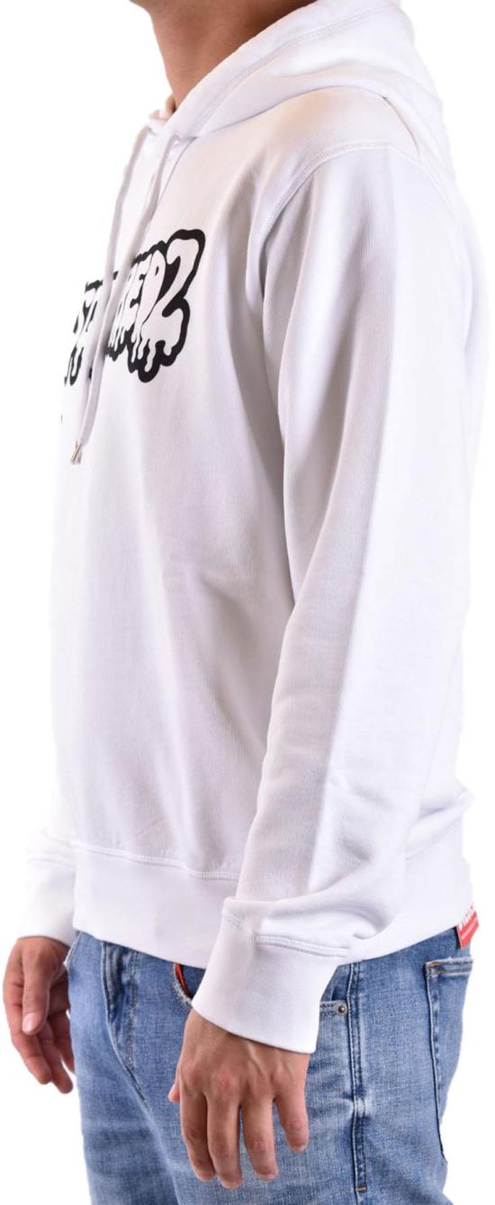  디스퀘어드2 후드 티셔츠 S74GU0754D25004100 WHITE - DSQUARED2