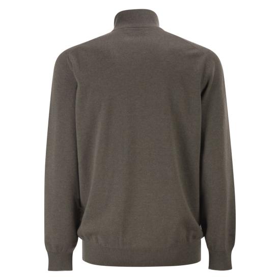  브루넬로 쿠치넬리 캐시미어 집업 니트 M2200124 BROWN - BRUNELLO CUCINELLI