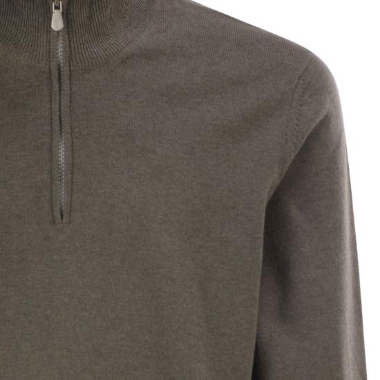  브루넬로 쿠치넬리 캐시미어 집업 니트 M2200124 BROWN - BRUNELLO CUCINELLI