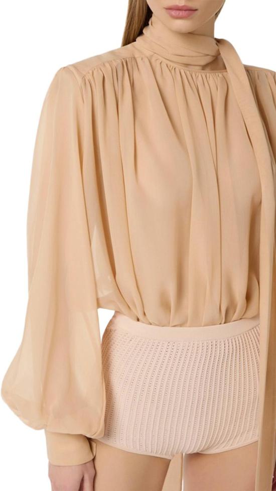 26SS 엘리자베타프랜치 탑 CB00663E2EA1 BEIGE - ELISABETTA FRANCHI