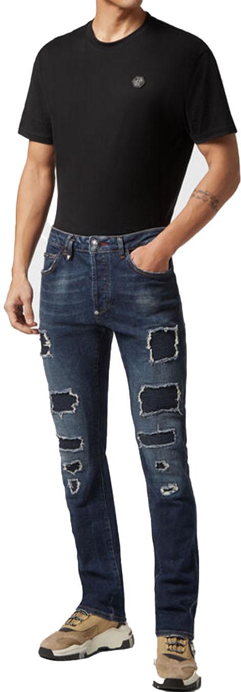  필립 플레인 데님 팬츠 FACCMDT3547PDE004N09GD BLUE - PHILIPP PLEIN