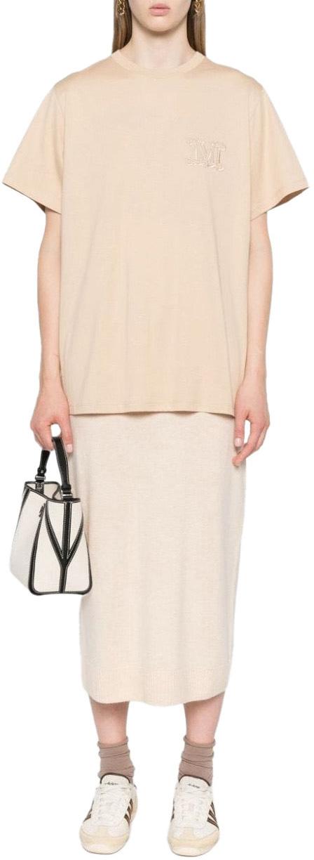 25SS 막스마라 반팔 티셔츠 2421946021600009 BROWN - MAX MARA