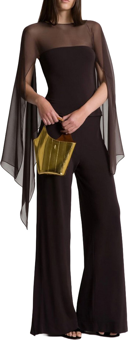 26SS 알베르타 페레티 탑 889781521368 BROWN - ALBERTA FERRETTI