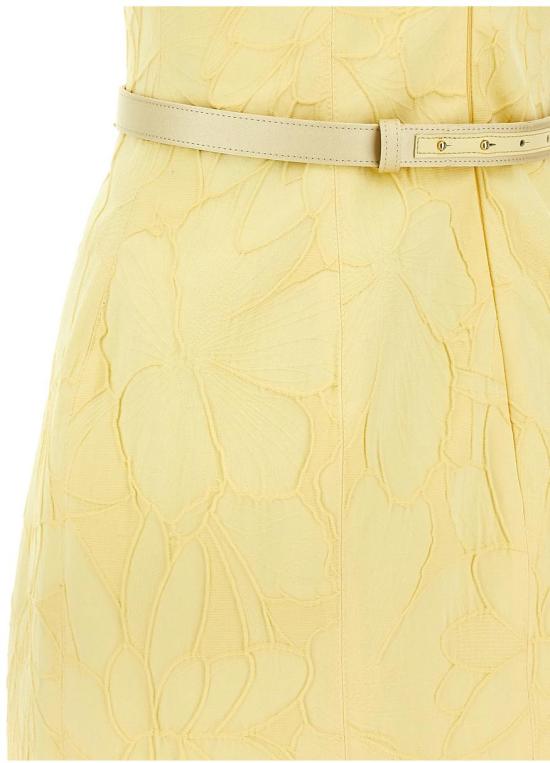 25SS 엘리자베타프랜치 숏 원피스 AB77952E2DC7 YELLOW - ELISABETTA FRANCHI