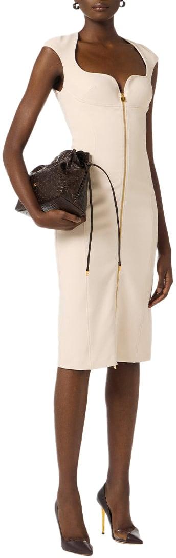 26SS 엘리자베타프랜치 미디 원피스 AB90061E2193 WHITE - ELISABETTA FRANCHI