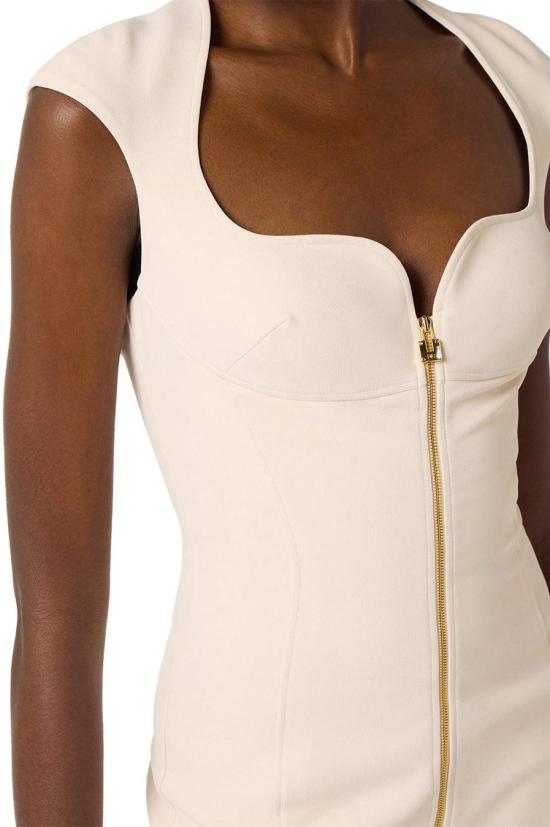 26SS 엘리자베타프랜치 미디 원피스 AB90061E2193 WHITE - ELISABETTA FRANCHI