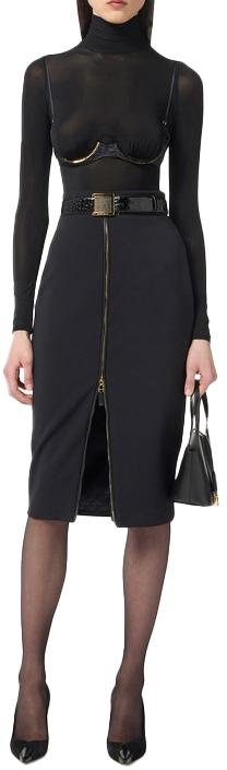 25FW 엘리자베타프랜치 미디 스커트 GO13456E2110 BLACK - ELISABETTA FRANCHI