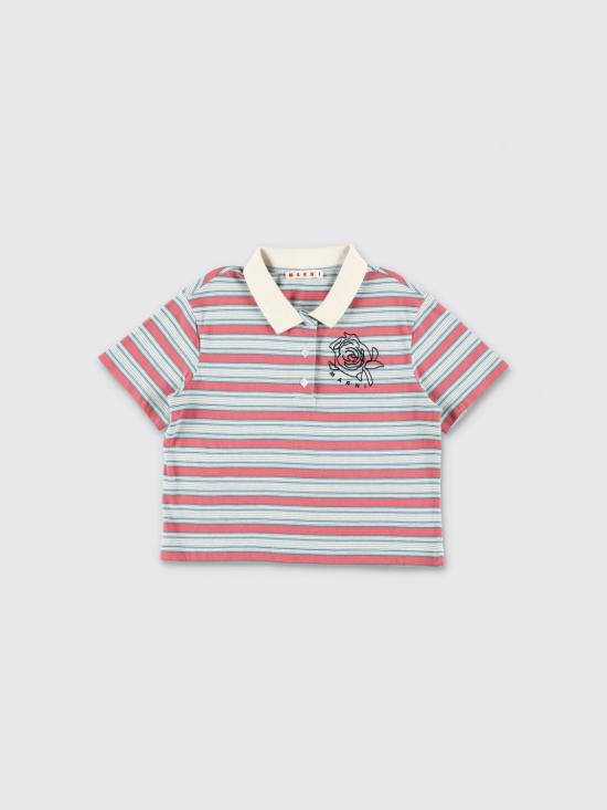 26SS [키즈] 마르니 폴로 셔츠 M01695M00WL 0M115 Striped
