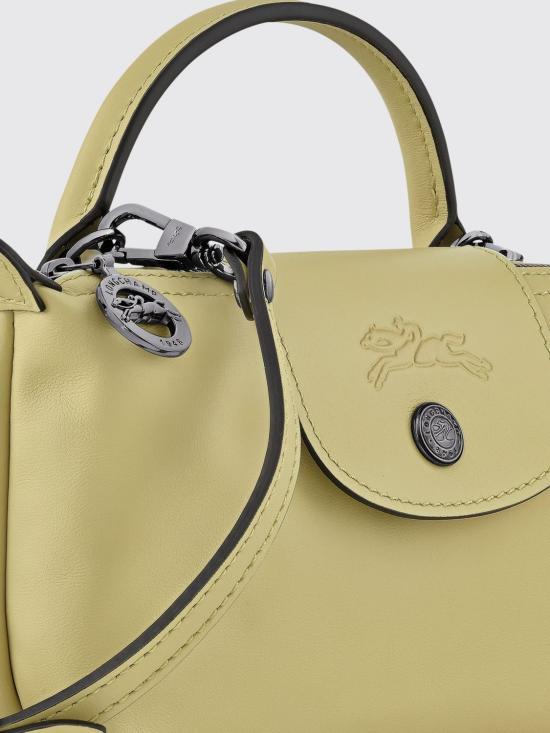 26SS 롱샴 르 플리아쥬 엑스트라 XS 레더 파우치 34205987 244 Yellow - LONGCHAMP