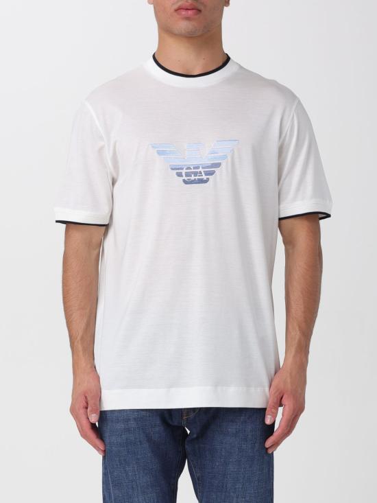 26SS 엠포리오 아르마니 반팔 티셔츠 EM005271AF10017 U0003 White