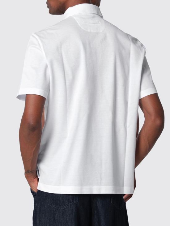 26SS 에르메네질도제냐 폴로 티셔츠 H794UH348A3 N00 White - ERMENEGILDO ZEGNA