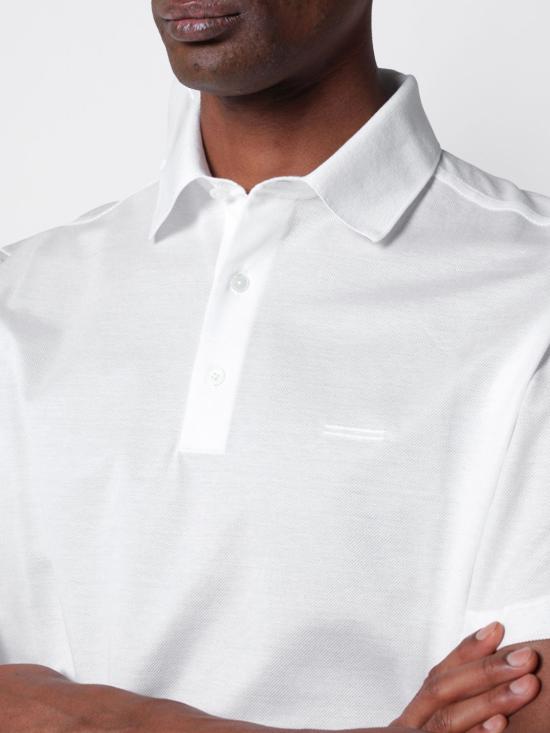 26SS 에르메네질도제냐 폴로 티셔츠 H794UH348A3 N00 White - ERMENEGILDO ZEGNA