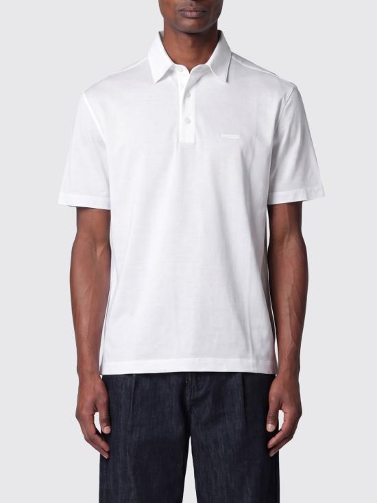 26SS 에르메네질도제냐 폴로 티셔츠 H794UH348A3 N00 White