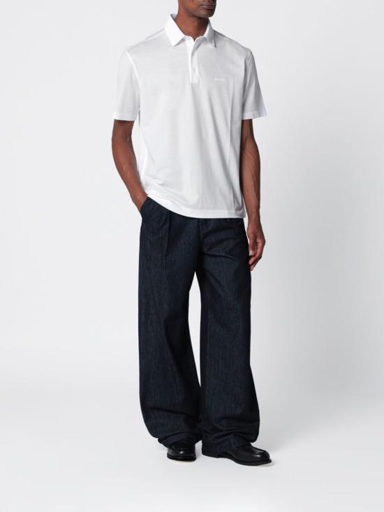26SS 에르메네질도제냐 폴로 티셔츠 H794UH348A3 N00 White - ERMENEGILDO ZEGNA