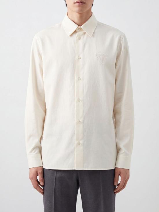 26SS 구찌 엠브로이더리 코튼 피케 셔츠 864621XJHTW 9000 White