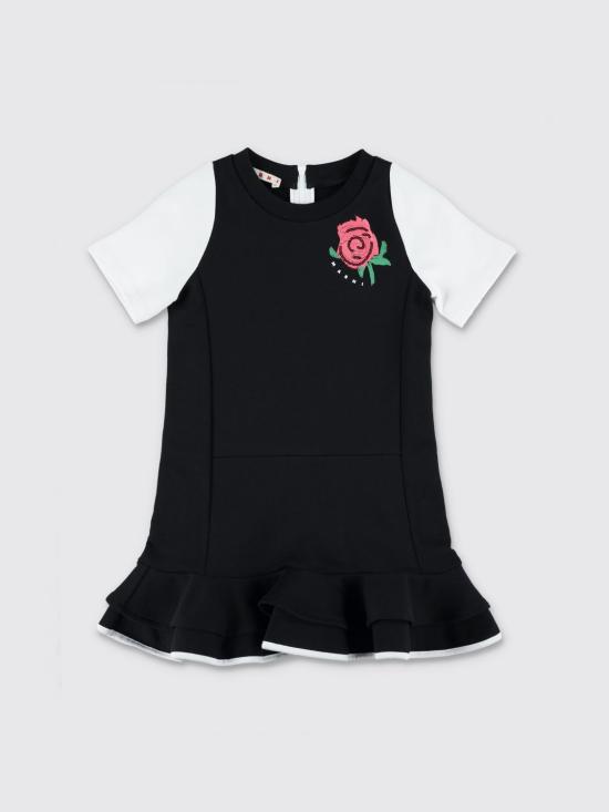 26SS [키즈] 마르니 원피스 M01673M00V1 0M900 Black