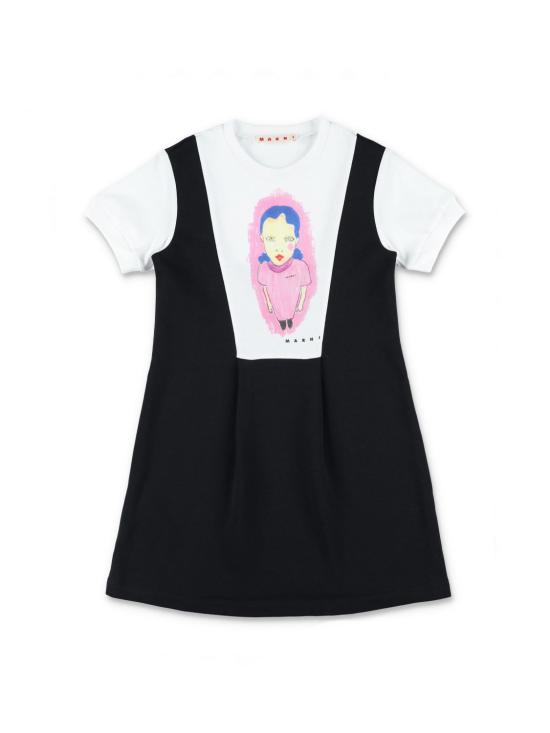26SS [키즈] 마르니 원피스 M01685M00V1 0M900 Black