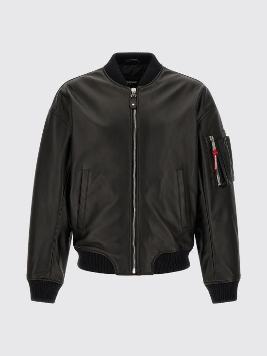 26FW 디스퀘어드2 봄버 자켓 S74AM1502SY1491 900 Black - DSQUARED2