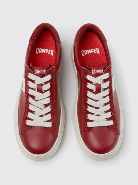26SS 캠퍼 러너 레더 누벅 스니커즈 K201855 013 RUNNER 0 Burgundy - CAMPER