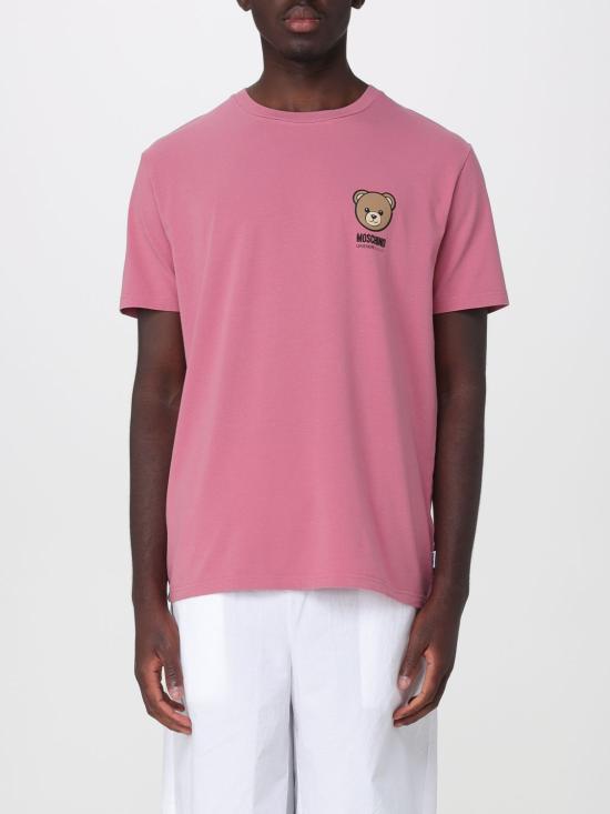 26SS 모스키노 반팔 티셔츠 A07014410 0182 Pink
