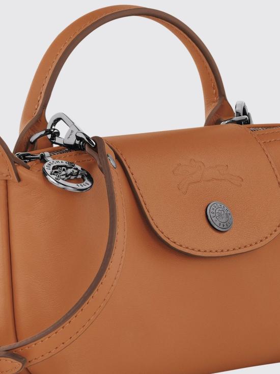 26SS 롱샴 르 플리아쥬 엑스트라 XS 레더 파우치 34205987 M19 Hazel - LONGCHAMP