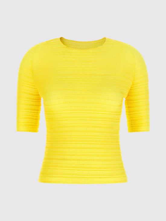 26SS 이세이 미야케 스웨터 IM66FJ656 50 Yellow - ISSEY MIYAKE