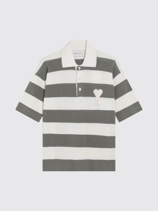26SS 아미 코튼 숏슬리브 아미 드 하트 폴로 FPL430KN0153A 152 Multicolor - AMI