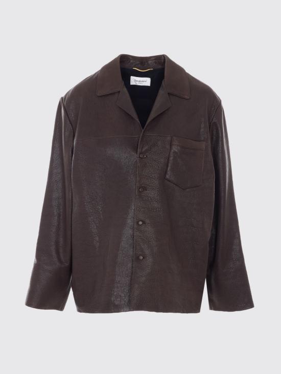 26SS 생로랑 자켓 860703YCNF2 2509 Brown - SAINT LAURENT