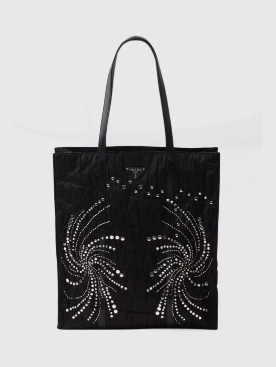 26SS 프라다 라지 리나일론 패치워크 토트백 1BG4572CZM F0002 Black