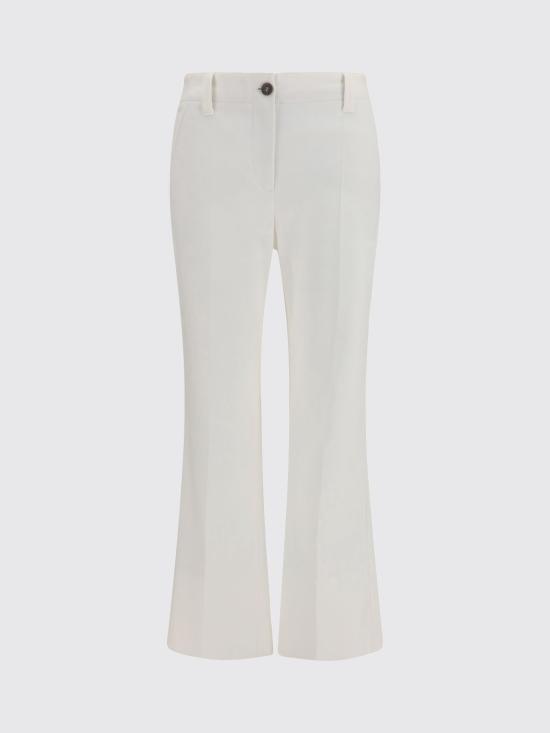 26SS 브루넬로 쿠치넬리 팬츠 MA126P8854 C1542 White - BRUNELLO CUCINELLI