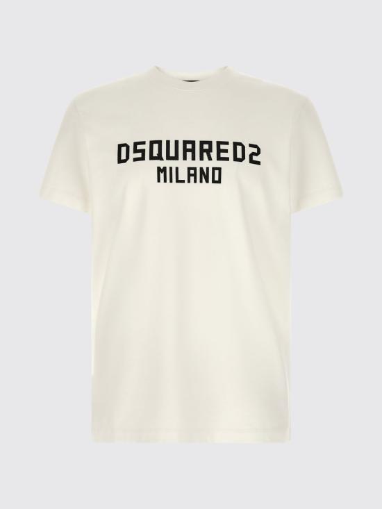26FW 디스퀘어드2 밀라노 쿨핏 티셔츠 S74GD1520D20106 100 White - DSQUARED2