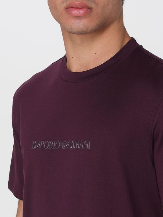 26SS 엠포리오 아르마니 반팔 티셔츠 EM004583AF13669 MA117 Violet - EMPORIO ARMANI