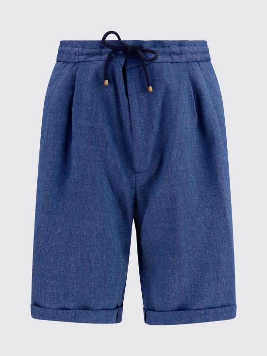 26SS 브루넬로 쿠치넬리 숏팬츠 MZ408U0020 C025 Denim - BRUNELLO CUCINELLI