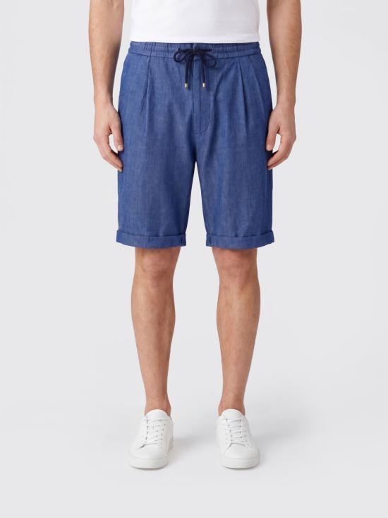 26SS 브루넬로 쿠치넬리 숏팬츠 MZ408U0020 C025 Denim