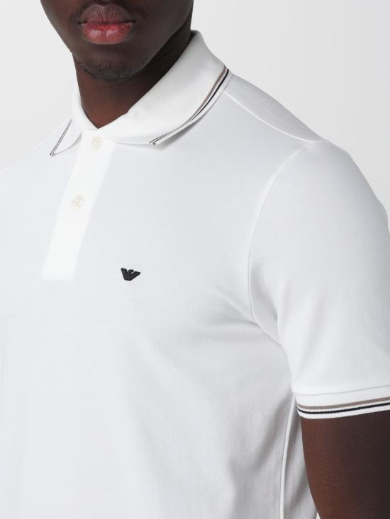 26SS 엠포리오 아르마니 폴로 티셔츠 EM004606AF23090 U0003 White - EMPORIO ARMANI