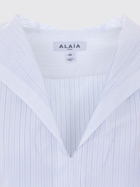 26SS 알라이아 셔츠 AA9C1004W124C 031 White - ALAIA