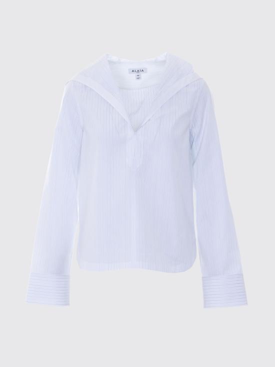 26SS 알라이아 셔츠 AA9C1004W124C 031 White - ALAIA