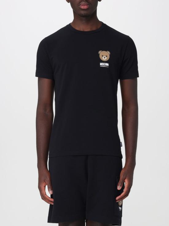 26SS 모스키노 반팔 티셔츠 A07014410 0555 Black