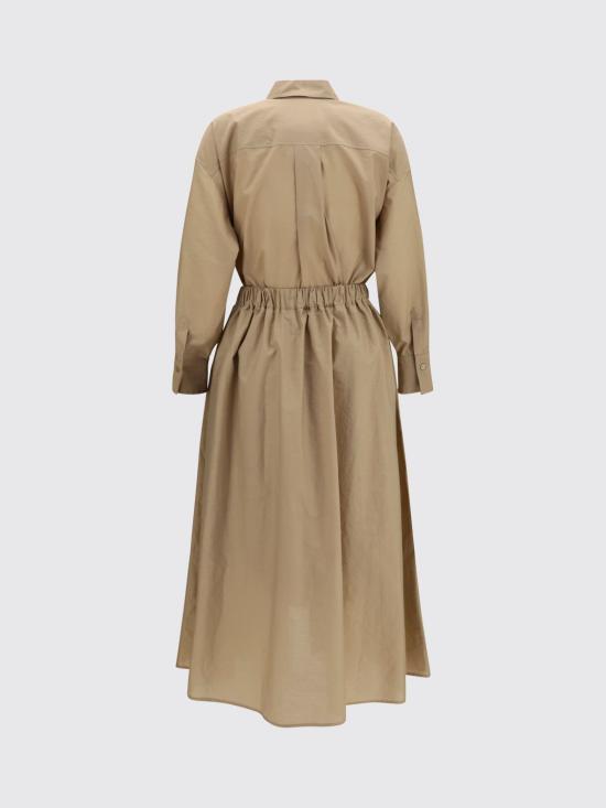 26SS 브루넬로 쿠치넬리 롱 원피스 M0F79A5465 C8704 Beige - BRUNELLO CUCINELLI