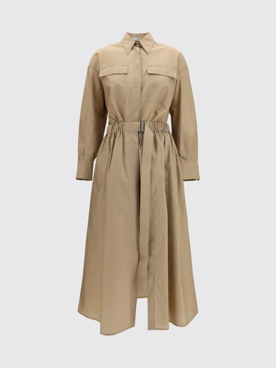 26SS 브루넬로 쿠치넬리 롱 원피스 M0F79A5465 C8704 Beige - BRUNELLO CUCINELLI