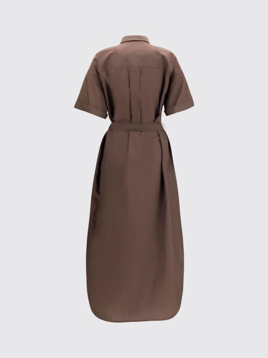 26SS 브루넬로 쿠치넬리 롱 원피스 M0F79A5465 C8589 Brown - BRUNELLO CUCINELLI