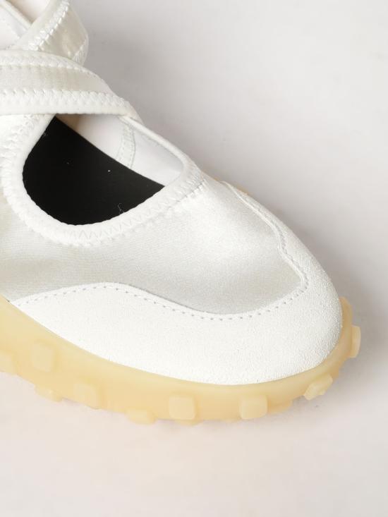 26SS 질샌더 플랫 슈즈 J15WS0039P7607 100 White - JIL SANDER
