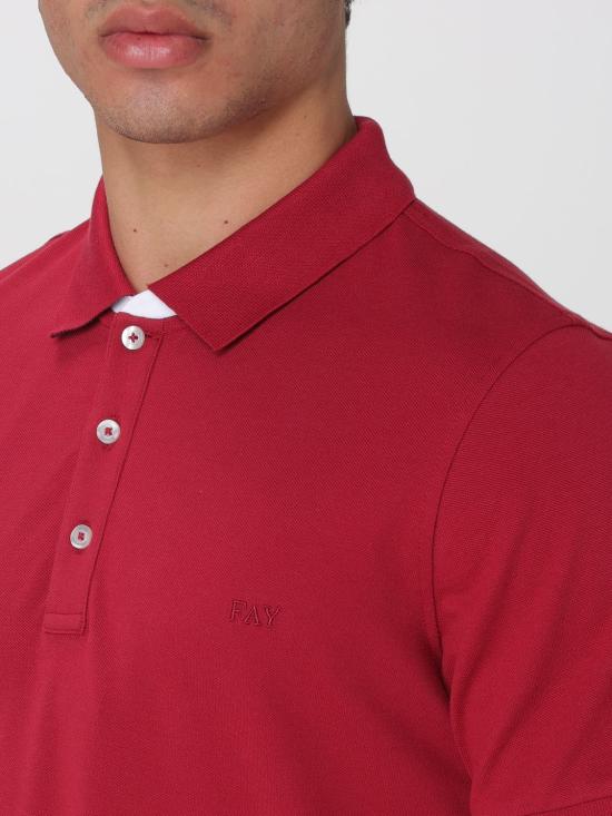 26SS 페이 폴로 티셔츠 NPMB252135STDW R002 Red - FAY